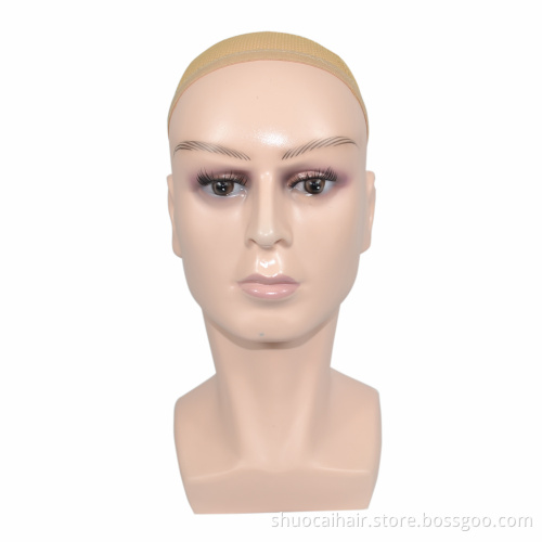 Training Mannequin Head Canvas Block Head Display Styling Mannequin Manikin Wig Stand Free Get T Needle Holder
